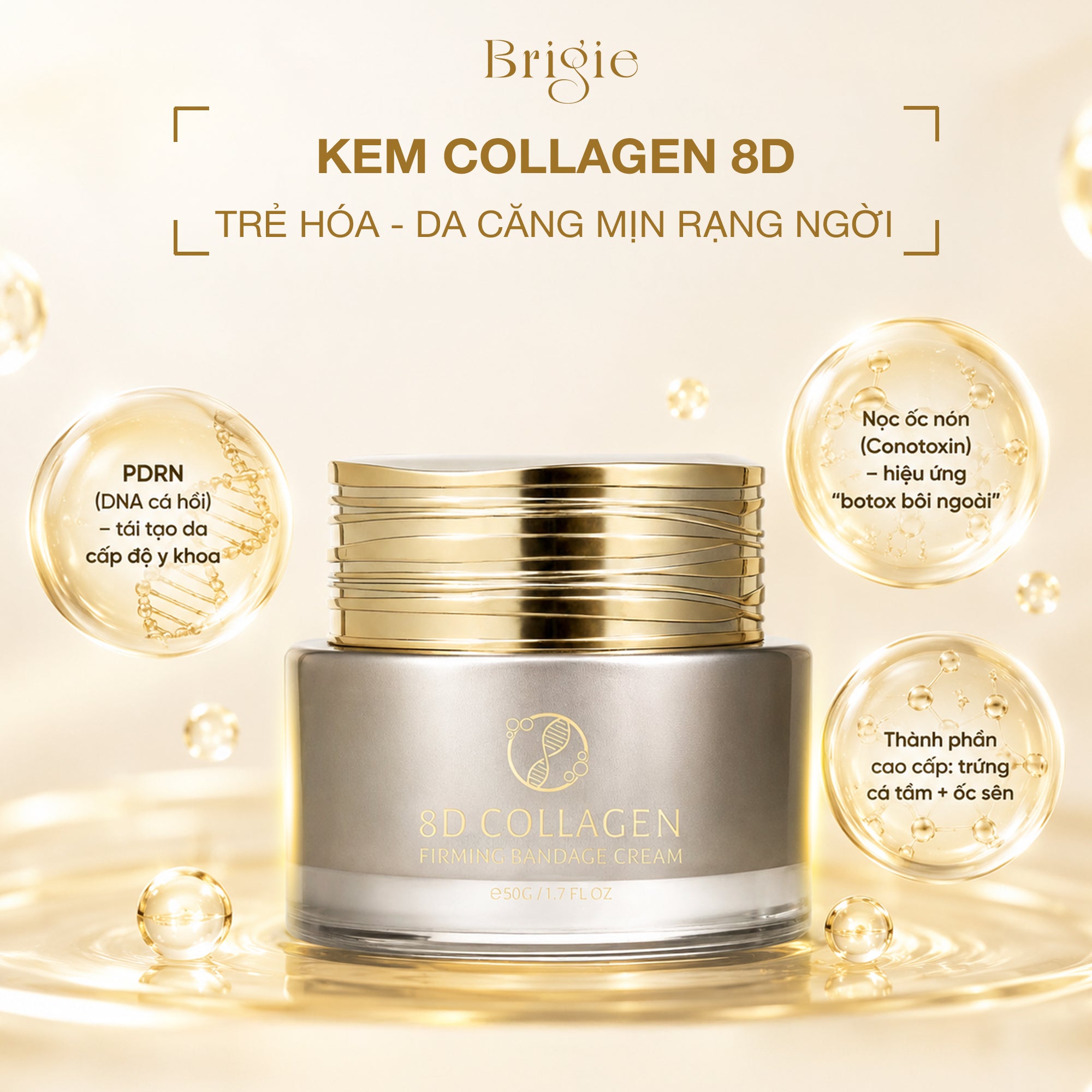 Kem Collagen Săn Chắc Da Bandage 8D Brigie