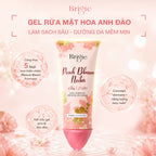 Gel Rửa Mặt Hoa Đào Gel Pha Lê | Chiết Xuất Hoa Đào Làm Sạch Da, Hỗ Trợ Sáng Da